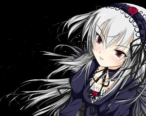 Rating: Safe Score: 3 Tags: 1girl blush cross-laced_clothes dress flower frills hairband image long_hair long_sleeves looking_at_viewer red_eyes red_flower red_rose rose silver_hair smile solo suigintou upper_body wings User: admin