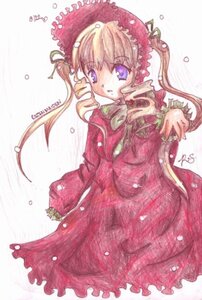 Rating: Safe Score: 0 Tags: 1girl bangs blonde_hair bow bowtie cowboy_shot dress drill_hair frills image long_hair long_sleeves looking_at_viewer red_dress shinku solo twin_drills twintails white_background User: admin