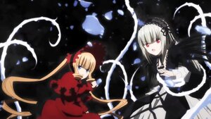 Rating: Safe Score: 0 Tags: 2girls black_wings blonde_hair blue_eyes bow dress feathers flower frills hairband image long_hair long_sleeves multiple_girls pair petals red_dress red_eyes rose shinku silver_hair suigintou twintails very_long_hair wings User: admin