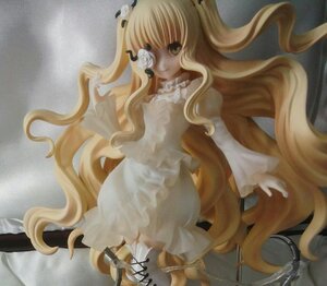 Rating: Safe Score: 0 Tags: 1girl blonde_hair cross-laced_footwear doll dress flower frills kirakishou long_hair solo very_long_hair wavy_hair white_dress yellow_eyes User: admin