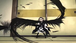 Rating: Safe Score: 0 Tags: 1girl black_wings dress feathers image long_hair solo suigintou sword weapon wings User: admin