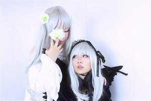 Rating: Safe Score: 0 Tags: 2girls bangs closed_eyes hair_ornament hairband lips long_hair multiple_cosplay multiple_girls ribbon silver_hair suigintou tagme User: admin