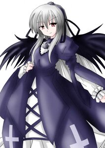 Rating: Safe Score: 0 Tags: 1girl black_wings dress flower frills image juliet_sleeves long_hair long_sleeves looking_at_viewer puffy_sleeves red_eyes silver_hair simple_background solo suigintou very_long_hair white_background wings User: admin