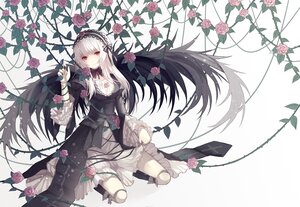 Rating: Safe Score: 0 Tags: 1girl commentary_request cross cuivre doll_joints dress flower frills gothic_lolita hairband image joints lolita_fashion long_hair looking_at_viewer photoshop_(medium) pink_flower pink_rose plant purple_flower purple_rose red_eyes red_flower red_rose rose rozen_maiden silver_hair solo suigintou thorns very_long_hair vines wings User: admin