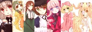 Rating: Safe Score: 0 Tags: 6+girls blonde_hair blue_eyes bow brown_hair dress frills green_eyes hat head_scarf heterochromia hina_ichigo image kanaria long_hair long_sleeves multiple multiple_girls pink_bow pink_hair red_eyes shinku short_hair silver_hair sisters smile souseiseki suigintou suiseiseki tagme twintails very_long_hair User: admin