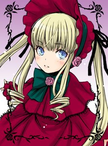 Rating: Safe Score: 0 Tags: 1girl blonde_hair blue_eyes blush bonnet bow bowtie dress drill_hair flower gradient gradient_background green_bow ha-ru image long_hair long_sleeves looking_at_viewer photoshop_(medium) pink_flower pink_rose purple_background red_dress red_flower rose rozen_maiden shawl shinku sidelocks solo twintails upper_body white_background User: admin