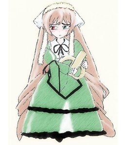 Rating: Safe Score: 0 Tags: 1girl blush brown_hair dress green_dress green_eyes heterochromia image long_hair long_sleeves looking_at_viewer red_eyes simple_background solo suiseiseki very_long_hair white_background User: admin