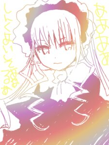 Rating: Safe Score: 0 Tags: 1girl auto_tagged bangs blush closed_mouth dress eyebrows_visible_through_hair frills image long_hair long_sleeves looking_at_viewer monochrome shinku simple_background solo suigintou upper_body white_background User: admin