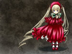 Rating: Safe Score: 0 Tags: 1girl blonde_hair blue_eyes bow capelet dress full_body image long_hair long_sleeves looking_at_viewer pantyhose red_capelet red_dress red_footwear shinku shoes sitting solo twintails very_long_hair User: admin