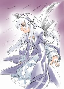 Rating: Safe Score: 0 Tags: 1girl black_ribbon black_wings dress flower frilled_sleeves frills hairband image juliet_sleeves lolita_hairband long_hair long_sleeves profile puffy_sleeves ribbon solo suigintou white_dress wide_sleeves wings User: admin