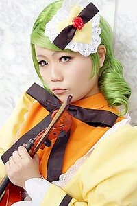 Rating: Safe Score: 0 Tags: 1girl flower green_hair hat kanaria rose solo violin User: admin