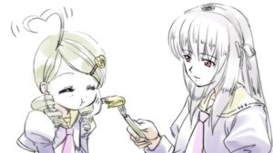 Rating: Safe Score: 0 Tags: 2girls ahoge auto_tagged closed_eyes drill_hair eating food hair_ornament hairclip image kanaria long_hair long_sleeves multiple_girls necktie pair pink_neckwear simple_background suigintou white_background User: admin
