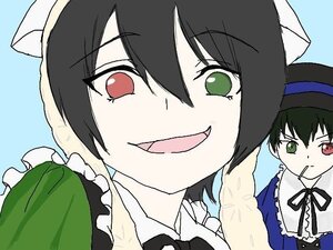 Rating: Safe Score: 0 Tags: apron black_hair enmaided frills green_eyes hat heterochromia image maid maid_headdress mouth_hold open_mouth pair red_eyes short_hair smile souseiseki suiseiseki User: admin
