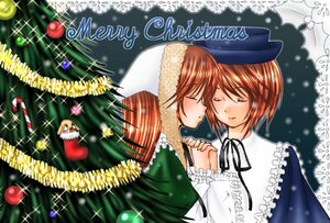 Rating: Safe Score: 0 Tags: 2girls blush brown_hair christmas christmas_ornaments christmas_tree closed_eyes hat holding_hands image incest long_sleeves merry_christmas multiple_girls pair ribbon short_hair siblings sisters souseiseki sparkle suiseiseki twins User: admin