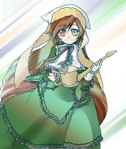 Rating: Safe Score: 0 Tags: 1girl auto_tagged brown_hair dress frills green_dress green_eyes heterochromia image long_hair long_sleeves looking_at_viewer red_eyes solo suiseiseki very_long_hair watering_can User: admin