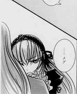 Rating: Safe Score: 0 Tags: 1girl dress frills greyscale hairband image lolita_hairband long_hair looking_at_viewer monochrome simple_background solo suigintou User: admin