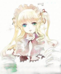 Rating: Safe Score: 0 Tags: 1girl blonde_hair drill_hair flower image long_hair pink_flower pink_rose ringlets rose shinku solo striped twin_drills User: admin