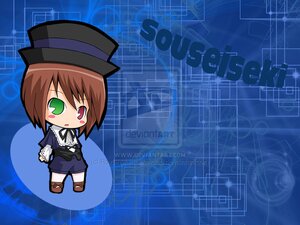 Rating: Safe Score: 0 Tags: 1girl :o blush brown_hair chibi green_eyes hat heterochromia image long_sleeves looking_at_viewer pants red_eyes short_hair solo souseiseki standing top_hat User: admin