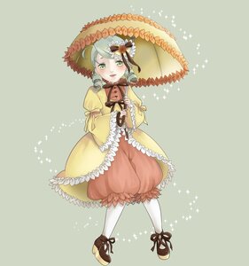 Rating: Safe Score: 0 Tags: 1girl bow full_body green_eyes green_hair hat image kanaria komeiji_koishi long_sleeves open_mouth ribbon short_hair solo star_(symbol) umbrella white_legwear User: admin