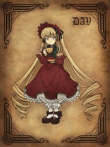 Rating: Safe Score: 0 Tags: 1girl blonde_hair blue_eyes bonnet bow cup dress drill_hair flower full_body image long_hair long_sleeves looking_at_viewer red_dress red_flower red_rose rose shinku shoes solo twintails very_long_hair User: admin