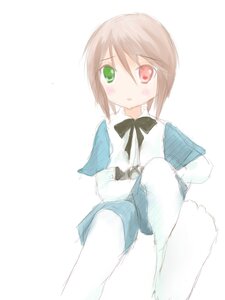 Rating: Safe Score: 0 Tags: 1girl animal auto_tagged bird blush bow bowtie brown_hair dress green_eyes heterochromia holding image long_sleeves red_eyes short_hair simple_background solo souseiseki striped white_background User: admin