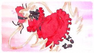 Rating: Safe Score: 0 Tags: 1girl blonde_hair bonnet dress frills full_body image long_hair long_sleeves red_dress shinku shoes solo twintails very_long_hair User: admin