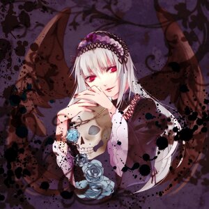 Rating: Safe Score: 0 Tags: 1girl auto_tagged bad_id bad_pixiv_id blue_rose dress flower gothic_lolita hairband highres hoe_satsuki image lolita_fashion lolita_hairband long_hair long_sleeves looking_at_viewer red_eyes rose rozen_maiden silver_hair skull smile solo suigintou wings User: admin
