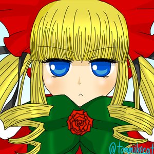 Rating: Safe Score: 0 Tags: 1girl blonde_hair blue_eyes bow drill_hair flower image long_hair looking_at_viewer red_flower red_rose rose shinku sidelocks simple_background solo twin_drills twintails User: admin