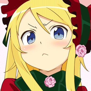 Rating: Safe Score: 0 Tags: 1girl blonde_hair blue_eyes blush face flower hat image long_hair looking_at_viewer pink_flower pink_rose rose shinku solo User: admin