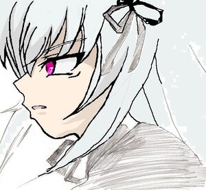 Rating: Safe Score: 0 Tags: 1girl :d bangs blush eyebrows_visible_through_hair face hair_between_eyes hair_ribbon image open_mouth portrait purple_eyes ribbon sailor_collar silver_hair simple_background smile solo suigintou User: admin