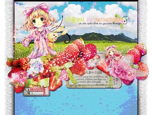 Rating: Safe Score: 0 Tags: 1girl bangs blonde_hair bouquet cloud day dress eyebrows_visible_through_hair flower green_eyes hinaichigo holding_bouquet image letterboxed looking_at_viewer pink_dress pink_flower pink_rose red_flower red_rose rose short_hair sky smile solo User: admin