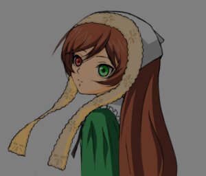 Rating: Safe Score: 0 Tags: 1girl brown_hair dress green_dress green_eyes heterochromia image long_hair long_sleeves looking_at_viewer looking_back red_eyes simple_background solo suiseiseki upper_body white_background User: admin