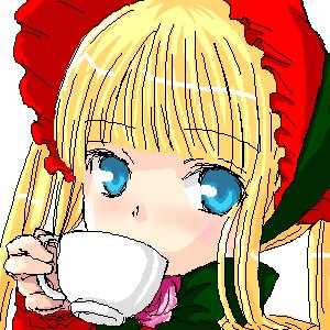 Rating: Safe Score: 0 Tags: 1girl bangs blonde_hair blue_eyes blush bonnet bow cup face frills hair_bow hair_ribbon holding holding_cup image long_hair looking_at_viewer portrait ribbon shinku sidelocks simple_background solo teacup User: admin