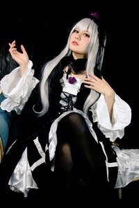 Rating: Safe Score: 0 Tags: 1girl bangs black_background black_dress black_legwear dress frills gothic_lolita lips lolita_fashion long_hair long_sleeves looking_at_viewer pantyhose simple_background sitting solo suigintou wide_sleeves User: admin