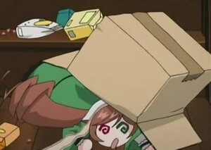 Rating: Safe Score: 0 Tags: 1girl box brown_hair cardboard_box heterochromia image in_box solo suiseiseki tongue tongue_out User: admin