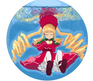 Rating: Safe Score: 0 Tags: 1girl blonde_hair bonnet closed_eyes dress image long_hair long_sleeves shinku solo teacup twintails User: admin