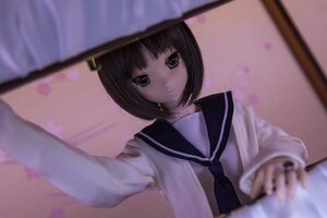 Rating: Safe Score: 0 Tags: 1girl bangs black_eyes blurry blurry_background blurry_foreground brown_hair depth_of_field doll human indoors kashiwaba_tomoe long_sleeves looking_at_viewer outstretched_arm sailor_collar school_uniform serafuku short_hair solo upper_body User: admin