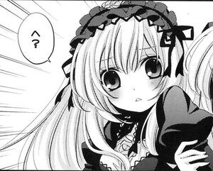 Rating: Safe Score: 0 Tags: 1girl :o blush bow dress frills greyscale hairband image lolita_fashion lolita_hairband long_hair looking_at_viewer monochrome solo suigintou traditional_media white_background User: admin