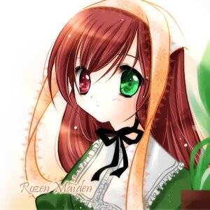 Rating: Safe Score: 0 Tags: 1girl black_ribbon brown_hair dress frills green_dress green_eyes head_scarf heterochromia image long_hair looking_at_viewer neck_ribbon red_eyes ribbon simple_background solo suiseiseki upper_body white_background User: admin