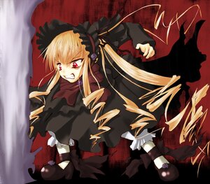 Rating: Safe Score: 0 Tags: 1girl angry bad_id bad_pixiv_id blonde_hair bonnet bow dress drill_hair frills image long_hair long_sleeves red_eyes rozen_maiden shinku solo teeth twintails zaze User: admin