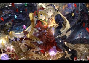 Rating: Safe Score: 0 Tags: 2girls blonde_hair blue_eyes bonnet commentary_request dress drill_hair flower gothic_lolita hairband holding_hands image letterboxed lolita_fashion lolita_hairband long_hair long_sleeves multiple_girls pair petals red_dress red_eyes rose rozen_maiden shinku siblings silver_hair sisters suigintou twintails ultimate_asuka very_long_hair wings User: admin