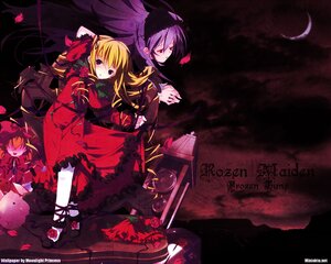 Rating: Safe Score: 0 Tags: 1boy 1girl blonde_hair bow copyright_name dress flower image long_hair pair petals rose rose_petals shinku suigintou wings User: admin