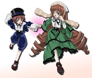 Rating: Safe Score: 0 Tags: 2girls :d brown_hair dress drill_hair frills green_eyes hat heterochromia image long_hair long_sleeves multiple_girls open_mouth pair red_eyes short_hair siblings sisters smile souseiseki suiseiseki top_hat twin_drills twins very_long_hair watering_can User: admin