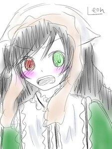 Rating: Safe Score: 0 Tags: 1girl blush image long_sleeves looking_at_viewer red_eyes sketch solo suiseiseki teeth upper_body User: admin