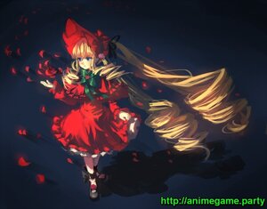 Rating: Safe Score: 0 Tags: 1girl blonde_hair blue_eyes bonnet bow commentary_request dress drill_hair flower full_body hikariz image long_hair long_sleeves mary_janes pantyhose petals red_dress ringlets rose rose_petals rozen_maiden shinku shoes solo standing twin_drills twintails very_long_hair white_legwear User: admin