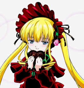 Rating: Safe Score: 0 Tags: 1girl blonde_hair blue_eyes blush bow bowtie box dress green_bow heart heart-shaped_box image long_hair long_sleeves looking_at_viewer ribbon rose shinku solo twintails valentine User: admin
