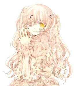 Rating: Safe Score: 0 Tags: 1girl bad_id bad_pixiv_id dress eyepatch flower flower_eyepatch frills hair_flower hair_ornament hikaru0716 image kirakishou long_hair monochrome own_hands_together pink_flower pink_hair pink_rose rose rozen_maiden simple_background smile solo striped striped_background twintails vertical_stripes yellow_eyes User: admin