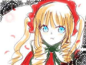 Rating: Safe Score: 0 Tags: 1girl auto_tagged bangs blonde_hair blue_eyes bow dress image long_hair looking_at_viewer open_mouth petals shinku simple_background solo twintails upper_body white_background User: admin