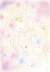 Rating: Safe Score: 0 Tags: 1girl blue_flower blue_rose eyepatch flower hair_ornament image kirakishou long_hair orange_flower pink_flower pink_rose purple_flower purple_rose red_flower red_rose rose rose_petals solo thorns traditional_media white_rose yellow_eyes yellow_flower yellow_rose User: admin