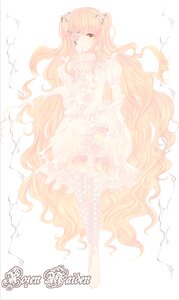 Rating: Safe Score: 0 Tags: 1girl dress flower frills hair_ornament image kirakishou long_hair pink_hair solo striped striped_background two_side_up very_long_hair wavy_hair yellow_eyes User: admin